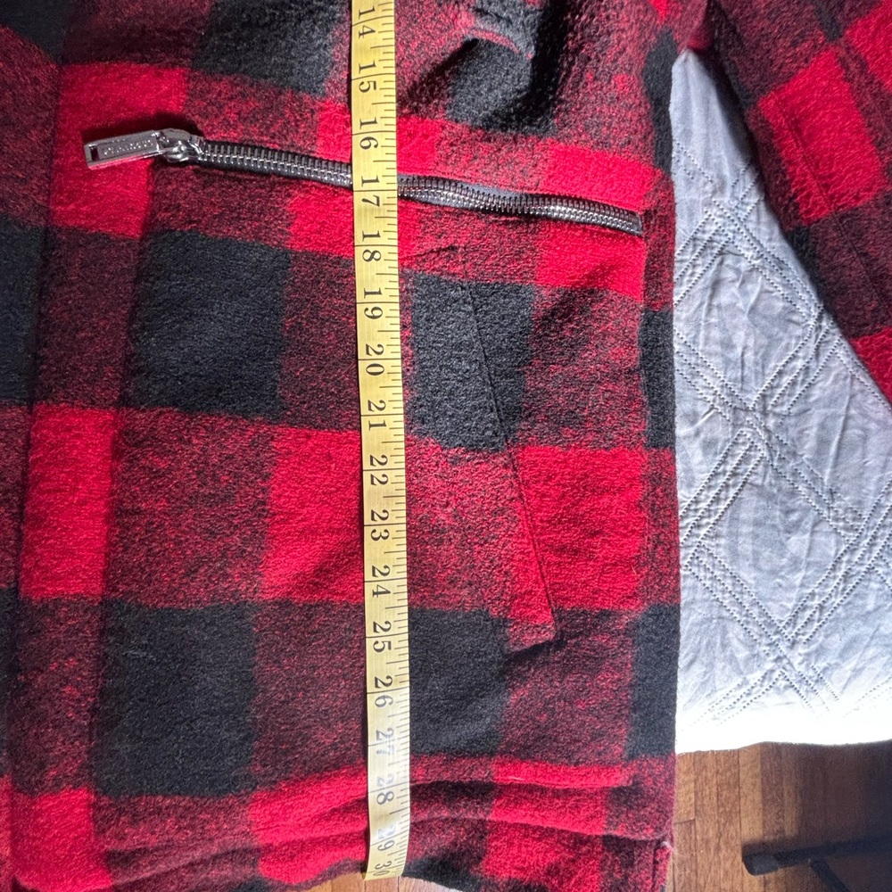 DSquared2 Red and Black Plaid Winter Jacket/Coat Sz48 - Picture 10 of 13